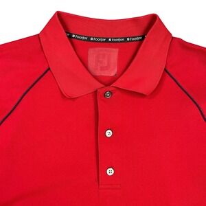 FootJoy Golf Performance Polo Mens 3XL Red Short Sleeve Stretch Shirt Gorpcore